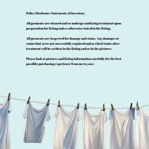 Fe Fe’s Policy and Statements of Inventory 🙌🏾